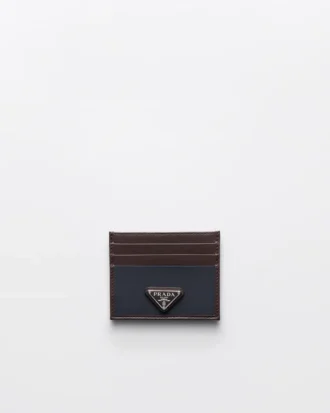 Tarjetero Prada Speedrock de Re-Nylon y cuero