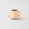 Taza de café de porcelana – Oro macizo
