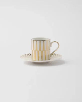 Taza de café de porcelana – Rayas