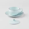 Taza de capuchino de porcelana – Celadón