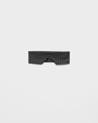 Top bandeau de lana a rayas Top bandeau de lana a rayas