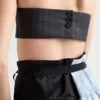 Top bandeau de lana a rayas