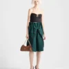 Top bandeau de lana y cachemira con broche Top bandeau de lana y cachemira con broche