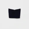 Top bandeau de lana y cachemira con colgante