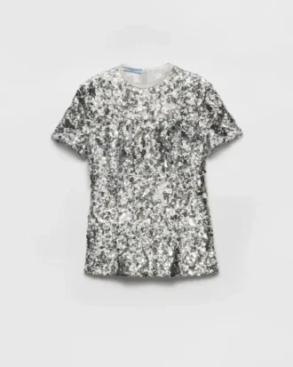 Top bordado con lentejuelas