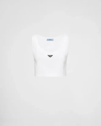 Top corto de jersey