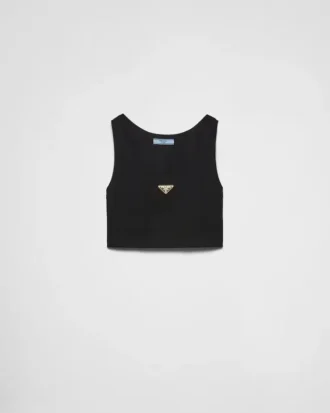 Top corto de jersey