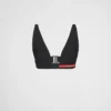 Top de baño de jersey elástico Top de baño de jersey elástico
