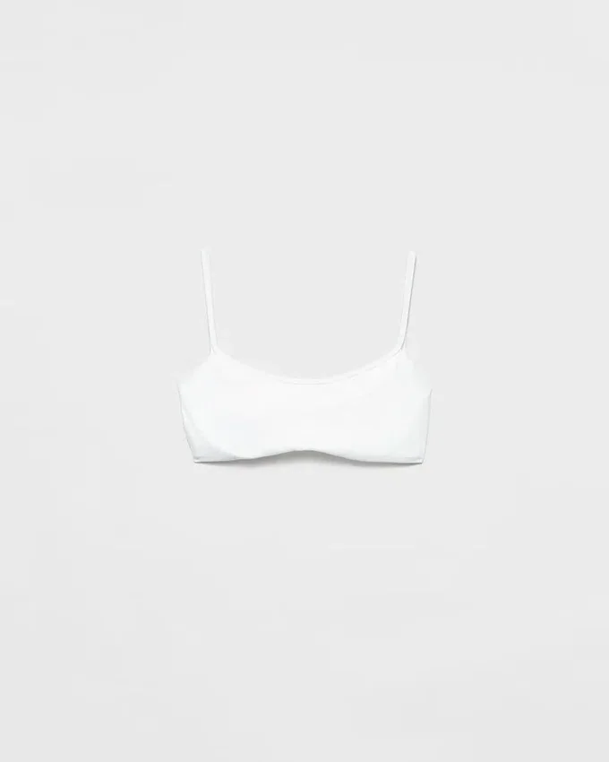 Top de bikini de jersey elástico Top de bikini de jersey elástico