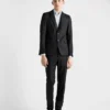 Traje de lana y cachemira de un solo pecho Traje de lana y cachemira de un solo pecho