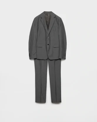 Traje de seda de un solo pecho