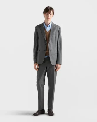 Traje de seda de un solo pecho