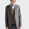 Traje de seda de un solo pecho Traje de seda de un solo pecho