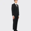 Traje de una sola fila de botones de tejido técnico Traje de una sola fila de botones de tejido técnico