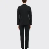 Traje de una sola fila de botones de tejido técnico Traje de una sola fila de botones de tejido técnico