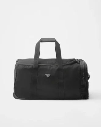 Trolley de Re-Nylon y piel Saffiano
