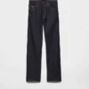 Vaqueros de denim crudo de corte regular Vaqueros de denim crudo de corte regular
