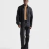Vaqueros de denim crudo de corte regular Vaqueros de denim crudo de corte regular