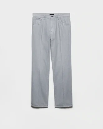 Vaqueros de denim lavado de cinco bolsillos Vaqueros de denim lavado de cinco bolsillos