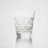 Vaso de agua de cristal – Triángulos