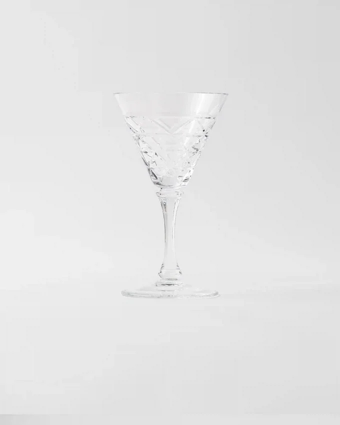 Vaso de vino blanco de cristal – Triángulos Vaso de vino blanco de cristal – Triángulos