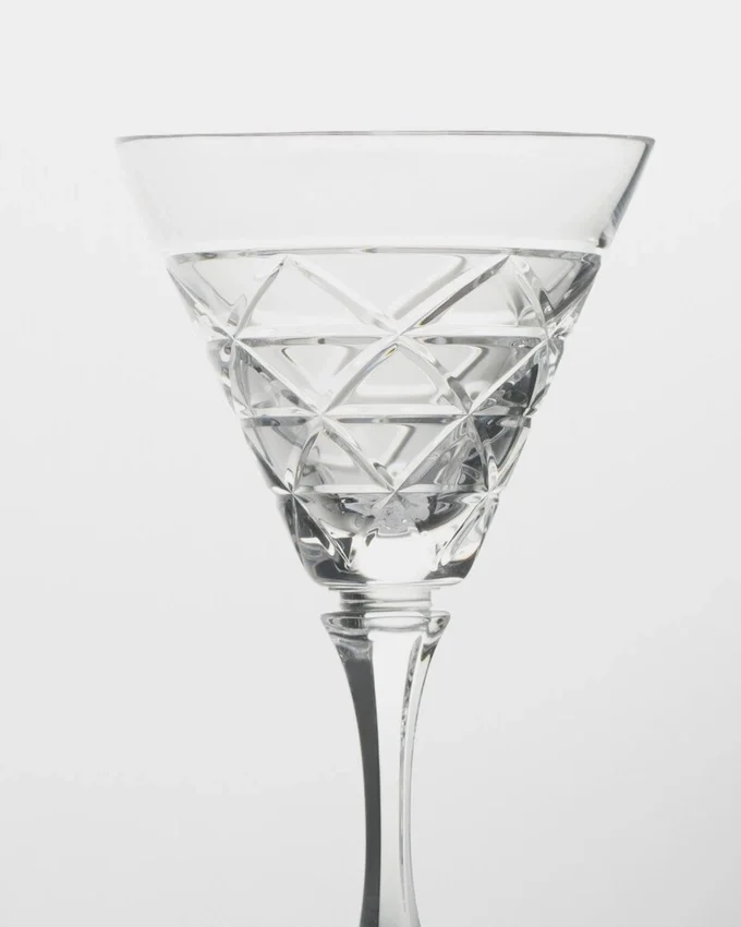 Vaso de vino blanco de cristal – Triángulos Vaso de vino blanco de cristal – Triángulos