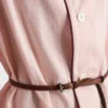 Vestido camisero de algodón