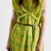 Vestido de cloqué con estampado floral Vestido de cloqué con estampado floral