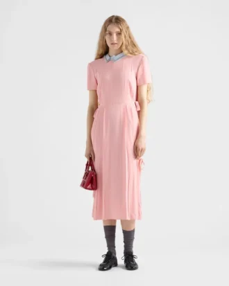 Vestido de crepé marroquí bordado