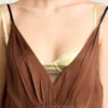 Vestido de crepé satinado