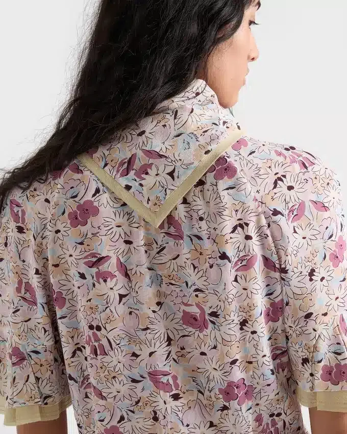 Vestido de georgette con estampado floral Vestido de georgette con estampado floral