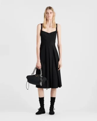 Vestido de lona de algodón