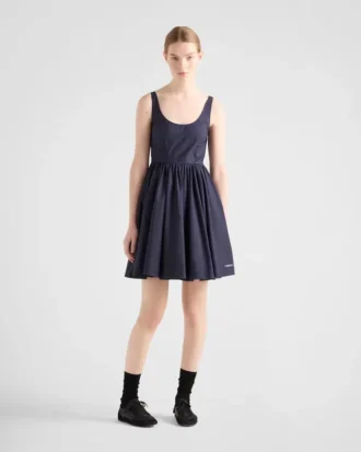 Vestido de lona de algodón