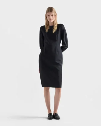 Vestido de mohair de cabrito