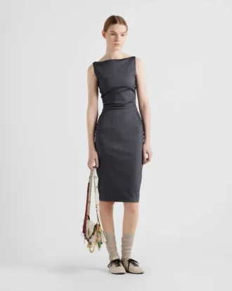 Vestido de mohair elástico para niña