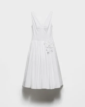 Vestido de popelín de algodón