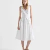 Vestido de popelín de algodón