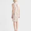 Vestido de popelín plisado con estampado floral Vestido de popelín plisado con estampado floral