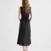 Vestido de seda habutai bordado con efecto vintage Vestido de seda habutai bordado con efecto vintage