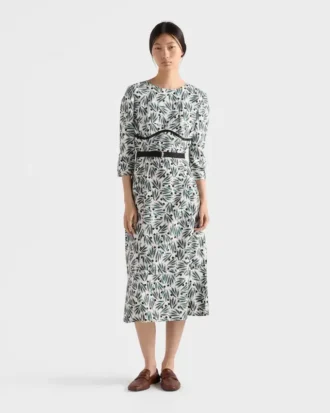 Vestido estampado de ponga