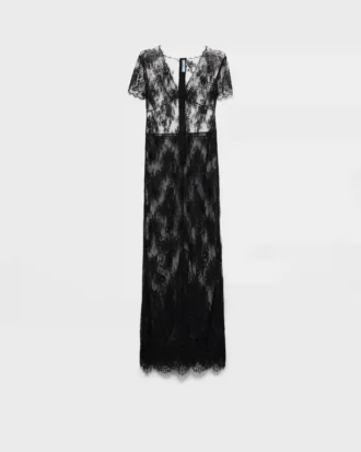 Vestido largo de encaje