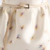 Vestido largo de seda y lana con estampado floral Vestido largo de seda y lana con estampado floral