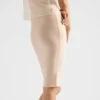 Vestido lencero de tejido elástico Vestido lencero de tejido elástico