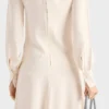Vestido midi de tela de seda Vestido midi de tela de seda