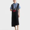 Vestido Sabla de satén con tirantes Vestido Sabla de satén con tirantes