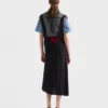 Vestido Sabla de satén con tirantes Vestido Sabla de satén con tirantes