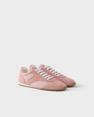 Zapatillas con cordones de Re-Nylon y gamuza
