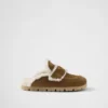 Zapatillas de gamuza y piel de oveja Zapatillas de gamuza y piel de oveja