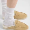 Zapatillas de gamuza y piel de oveja Zapatillas de gamuza y piel de oveja