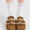 Zapatillas de gamuza y piel de oveja Zapatillas de gamuza y piel de oveja